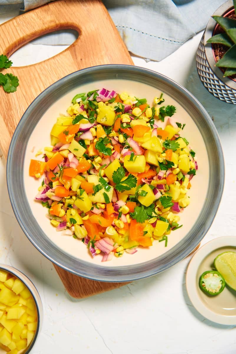 Quick and Easy Mango Corn Salsa | Ooh La La It’s Vegan (and gluten-free)