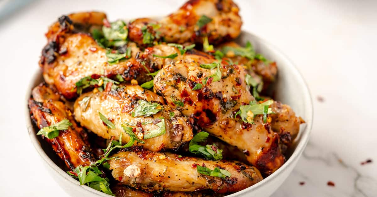 Zesty Baked Italian Style Chicken Wings